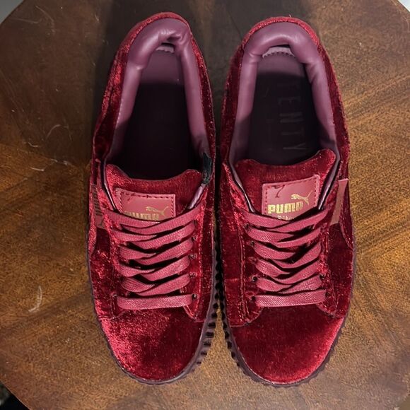 🔥🔥Puma Fenty by Rhianna creepers suede platform sneakers burgundy Sz 6.5 - GUC - Picture 6 of 11